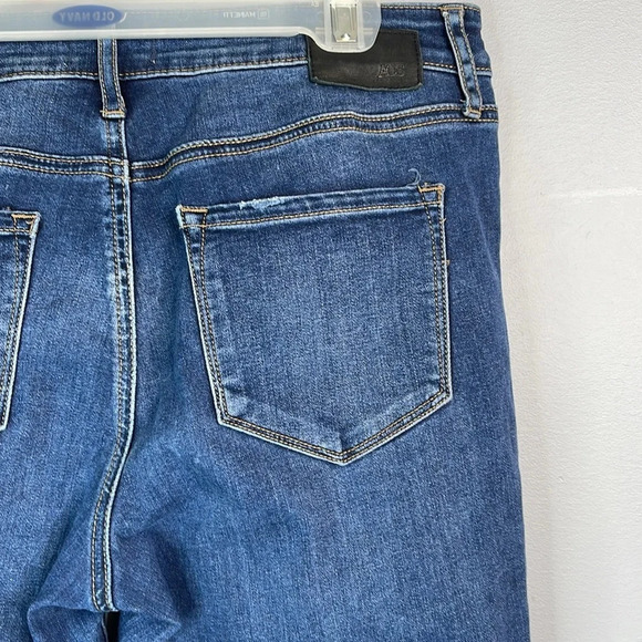 AOS Articles Of Society Sharon Skinny Jeans Nevada Blue Dark Wash Distressed 28 - Picture 5 of 12